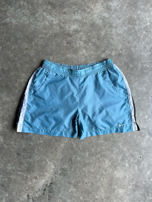 Vintage Reworked Baby Blue Nike Shorts - S