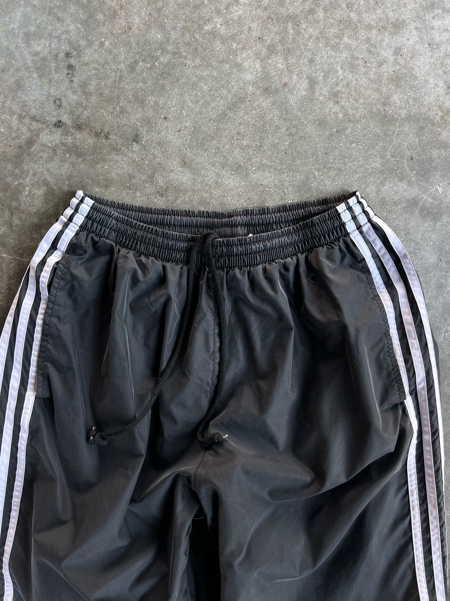 Vintage Black Adidas Track Pants - L