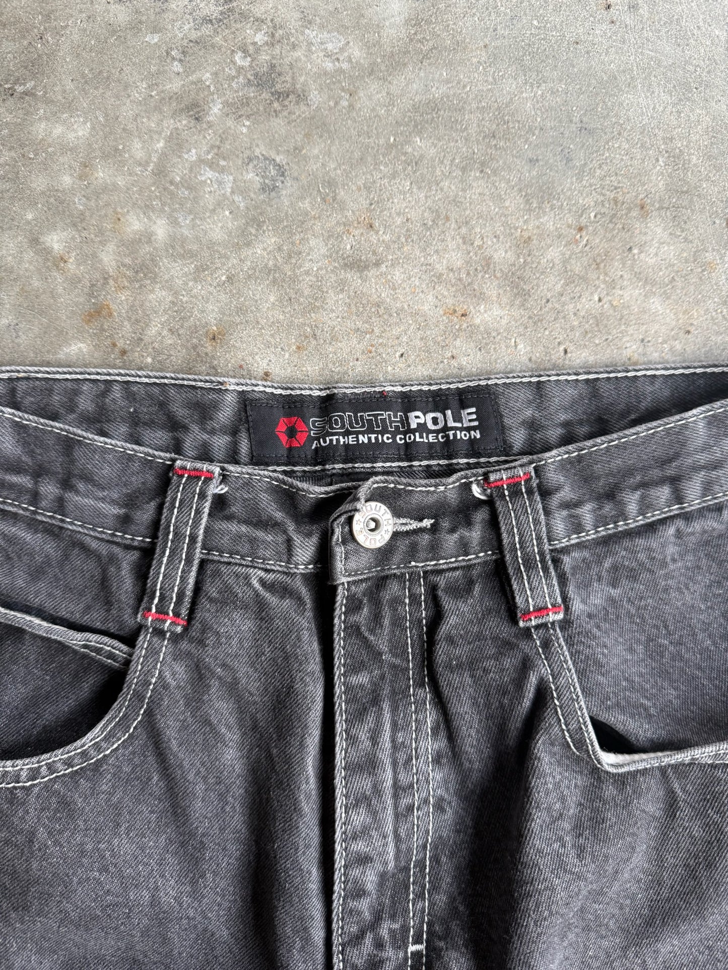 Vintage Black Southpole Denim Pants - 30