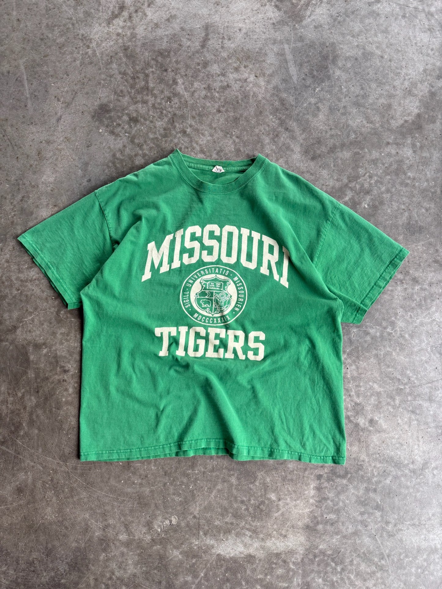 Vintage Green Missouri Tigers Shirt - XL