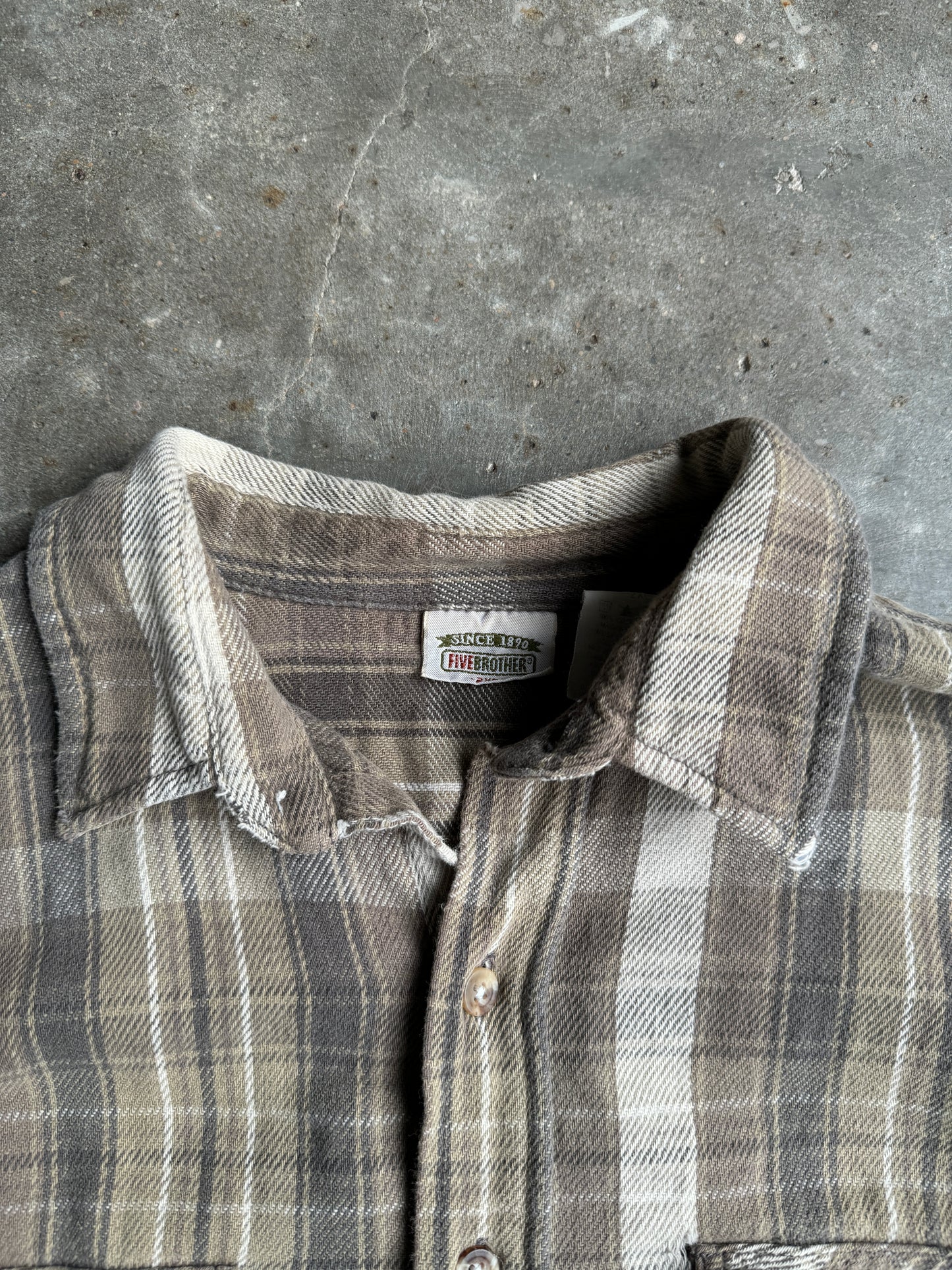 Vintage FiveBrother Plaid Flannel - XXL