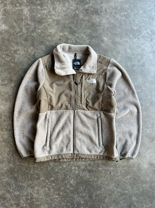 Vintage Light Brown Fleece North Face Zip Up - S