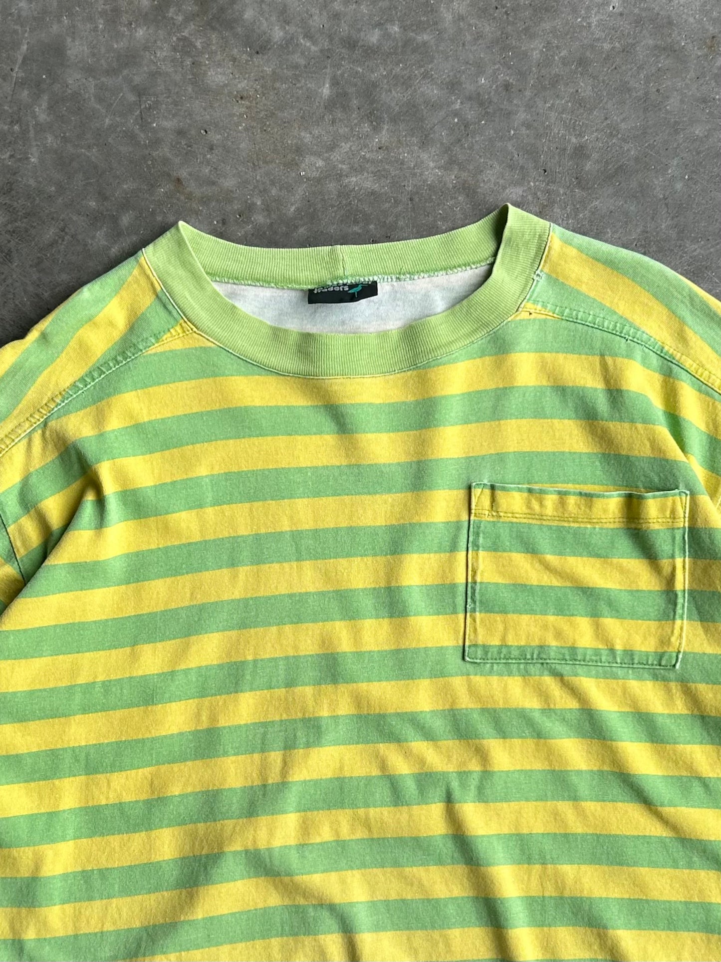 Vintage James River Traders Striped Boxy Tee - L