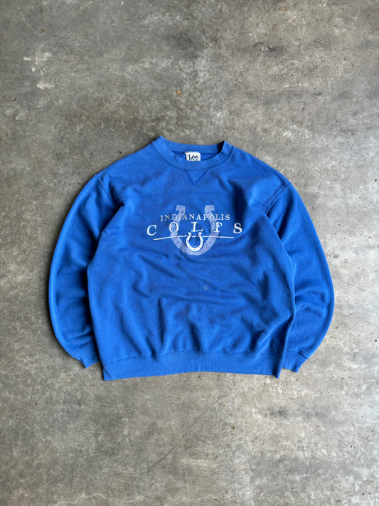 Vintage Indianapolis Colts Lee Crew - XL