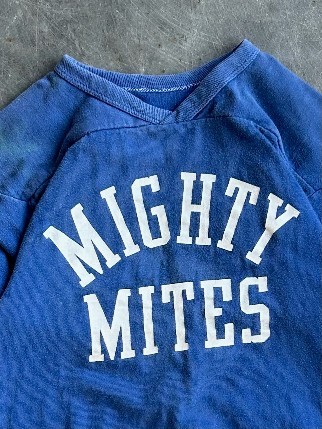 True Vintage Navy Mighty Mites Quarter Tee - S