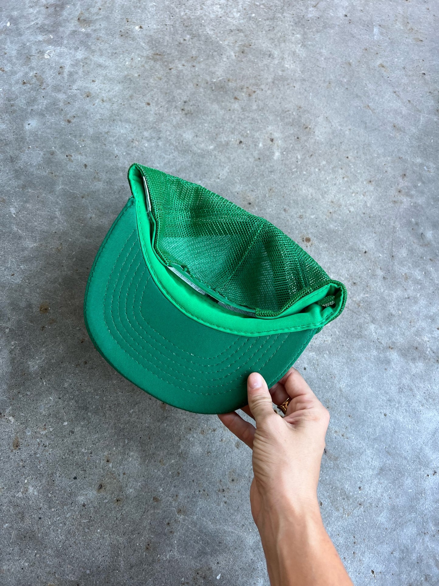 Vintage Green Jeep Trucker Hat