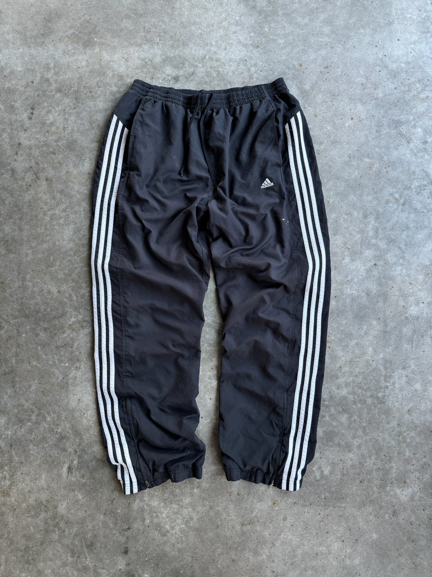 Black Adidas Track Pants - XL