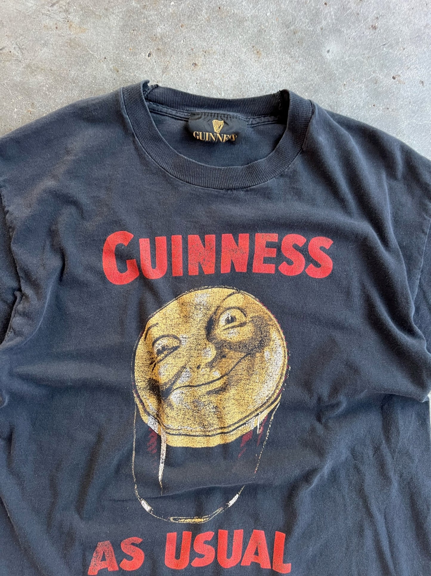 Vintage Single Stitch Guinness As Usual Shirt - S