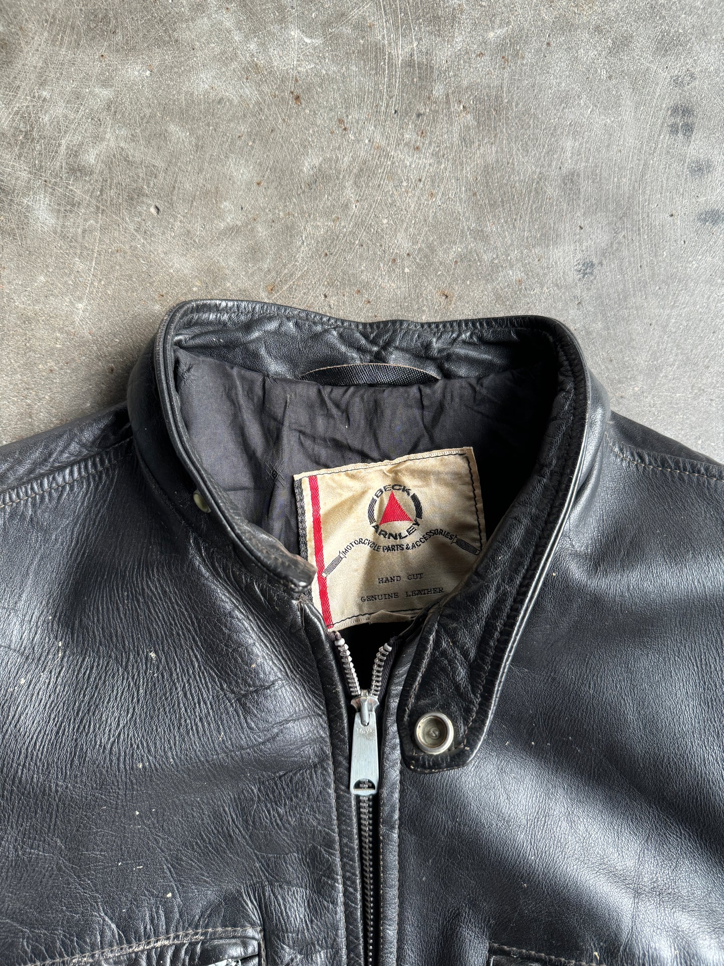 Vintage Beck Arnley Black Leather Jacket - L