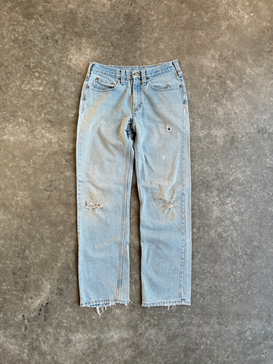 Vintage Lightwash Distressed Carhartt Pants - 33