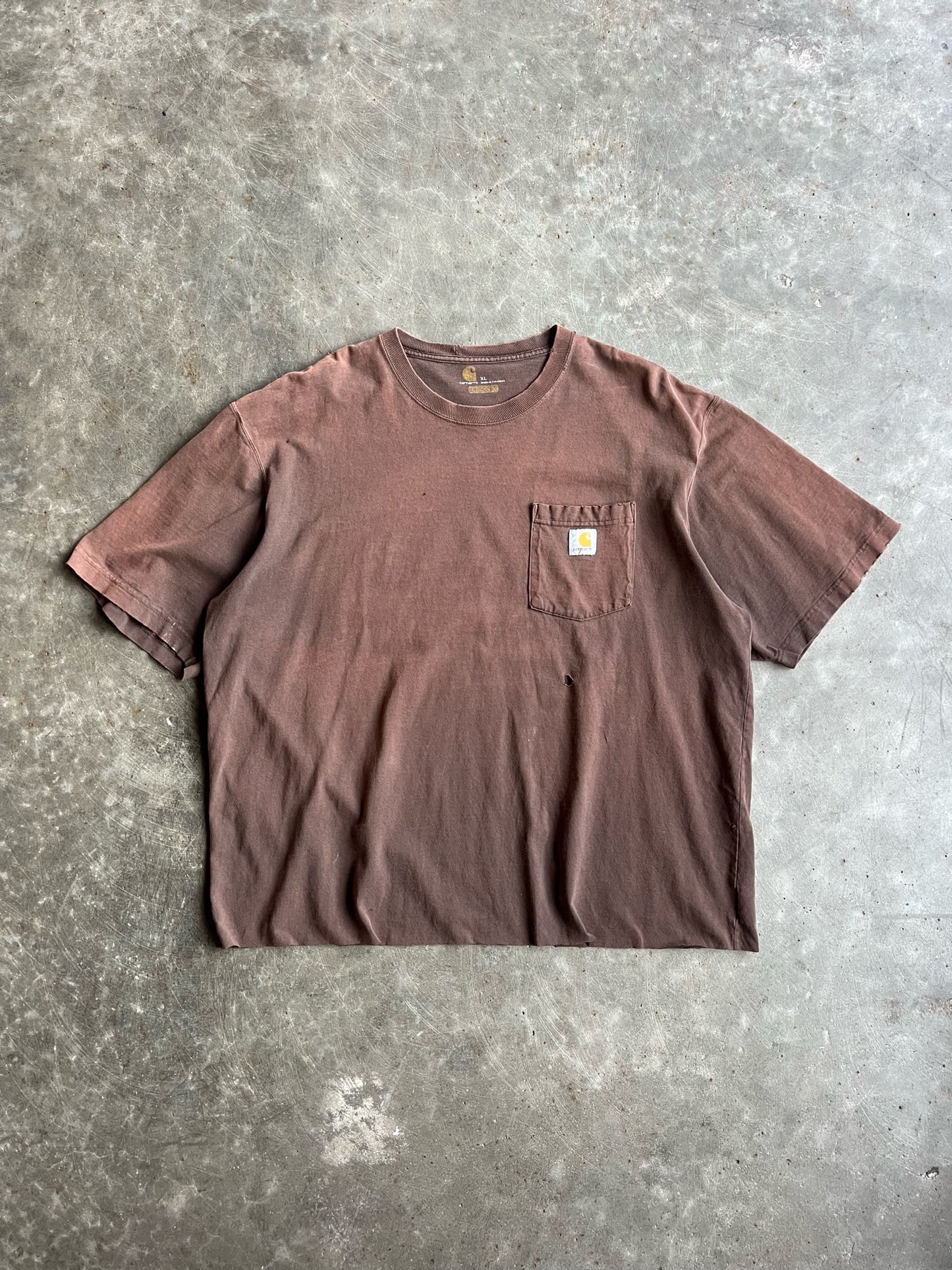 Brown Cropped Carhartt Shirt - XL