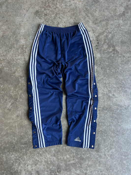 Vintage Navy Adidas Stripe Track Pants - M