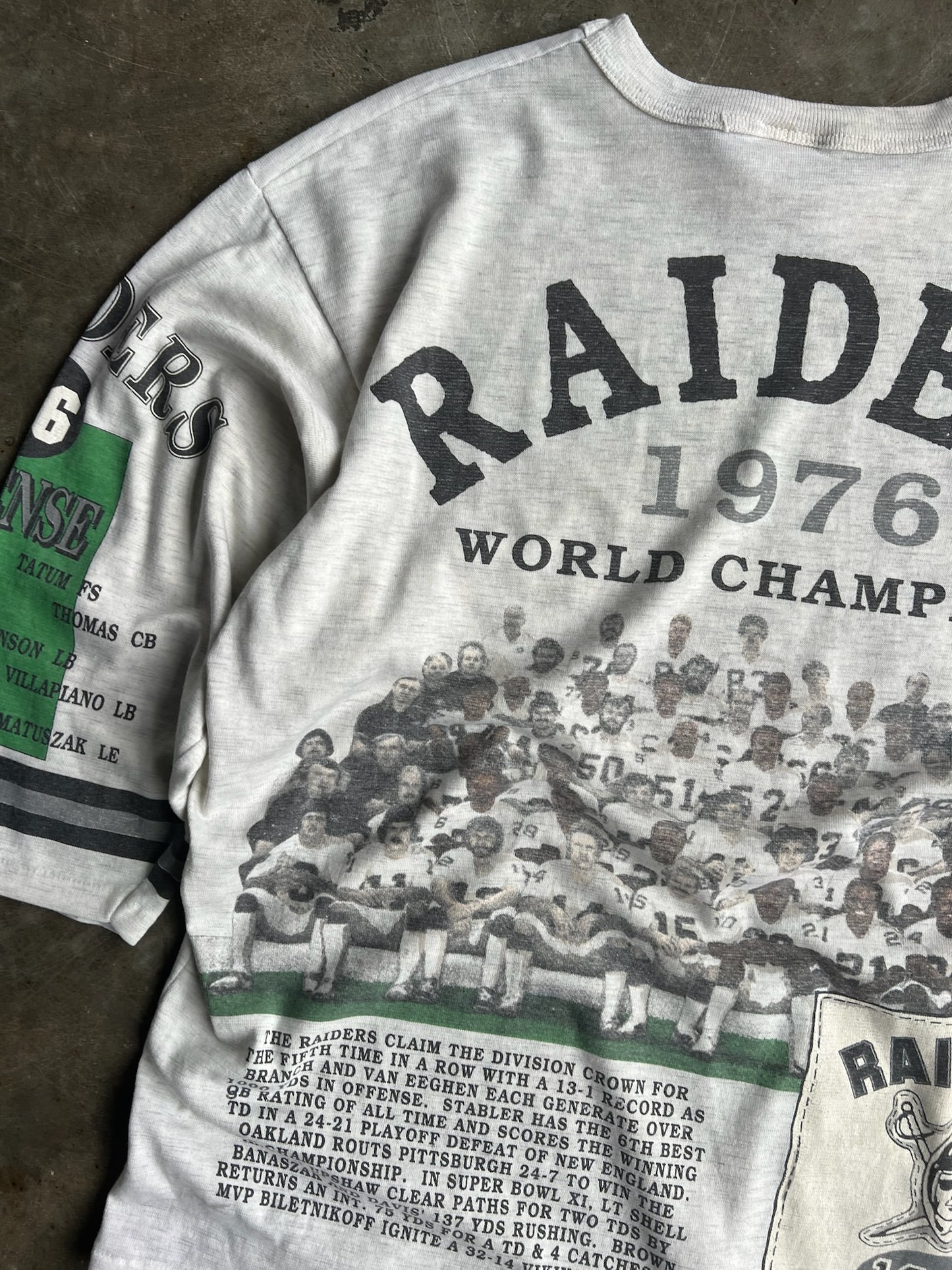 Vintage 1976 Raiders Long Gone Shirt - L