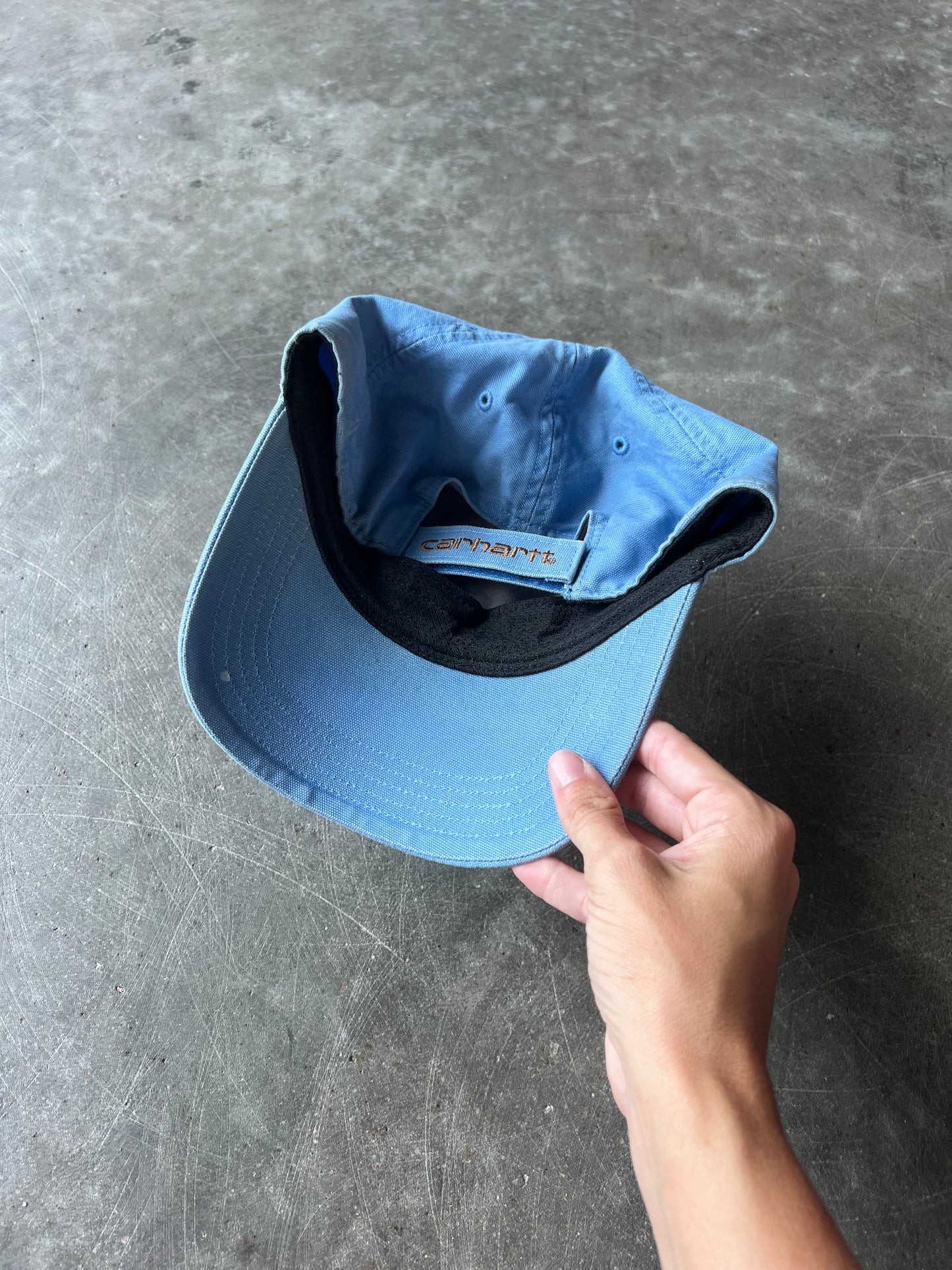 Sky Blue Carhartt Velcro Hat