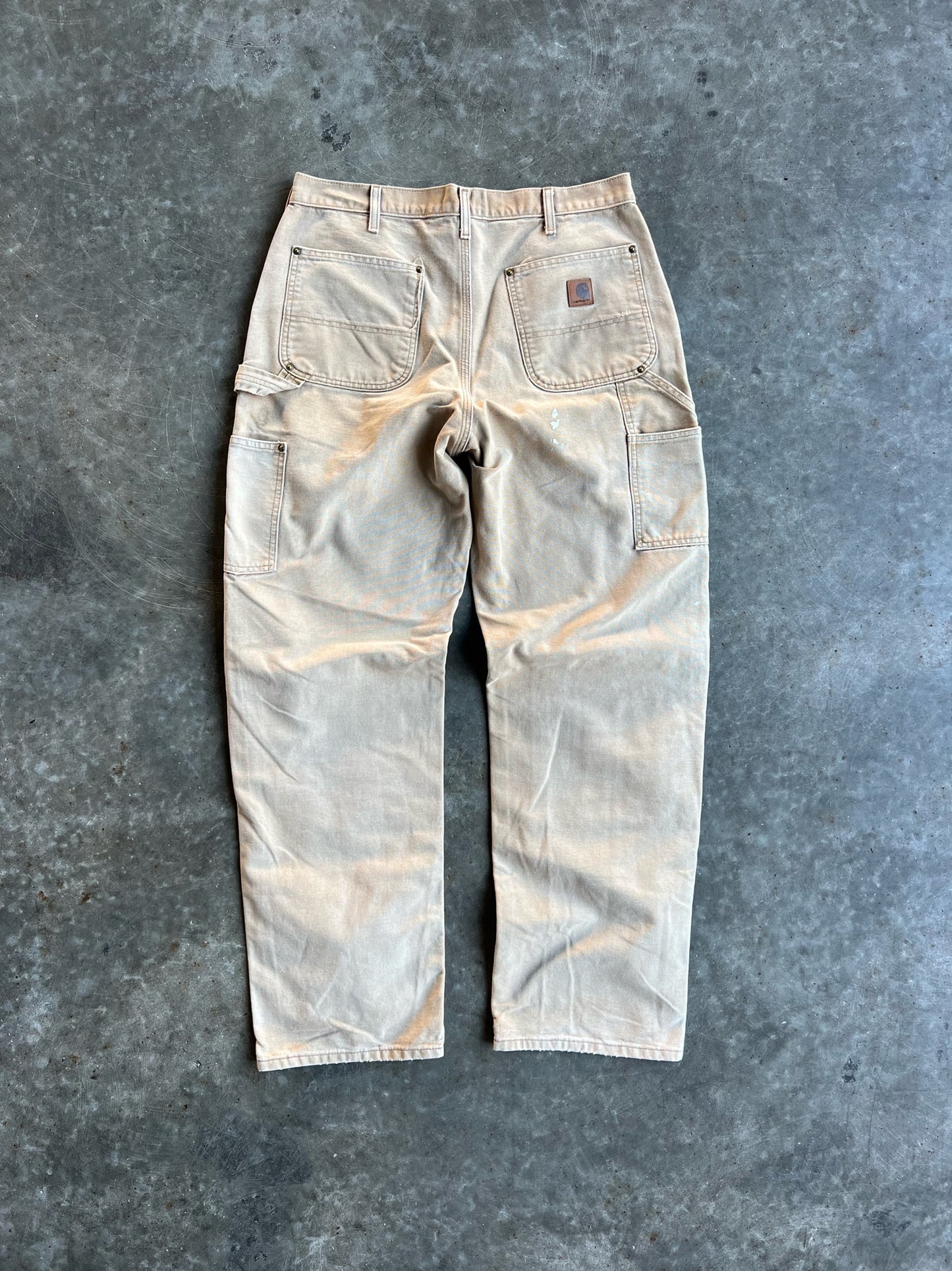 Vintage Tan Carhartt Double Knee Pants - 34