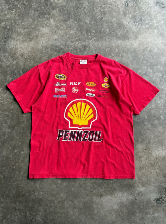 Vintage Red Shell Penzoil Racing Tee -  XL