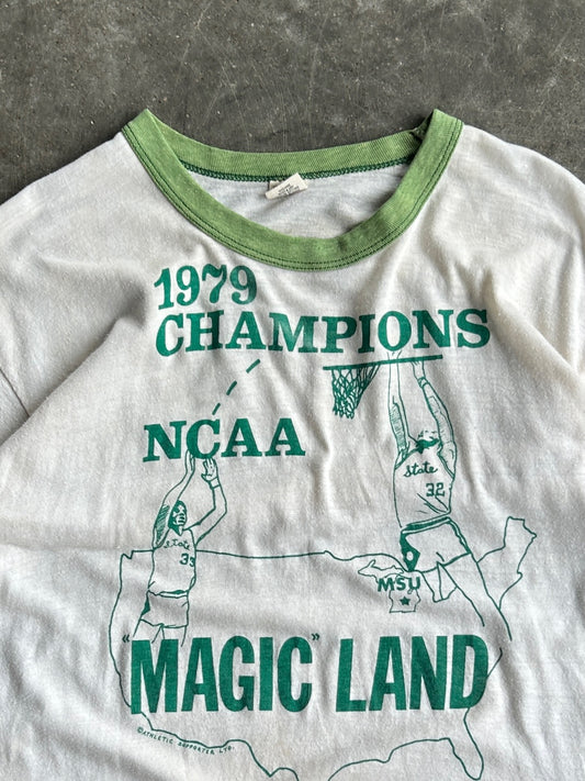 Vintage 1979 MSU NCAA Championship Shirt - L