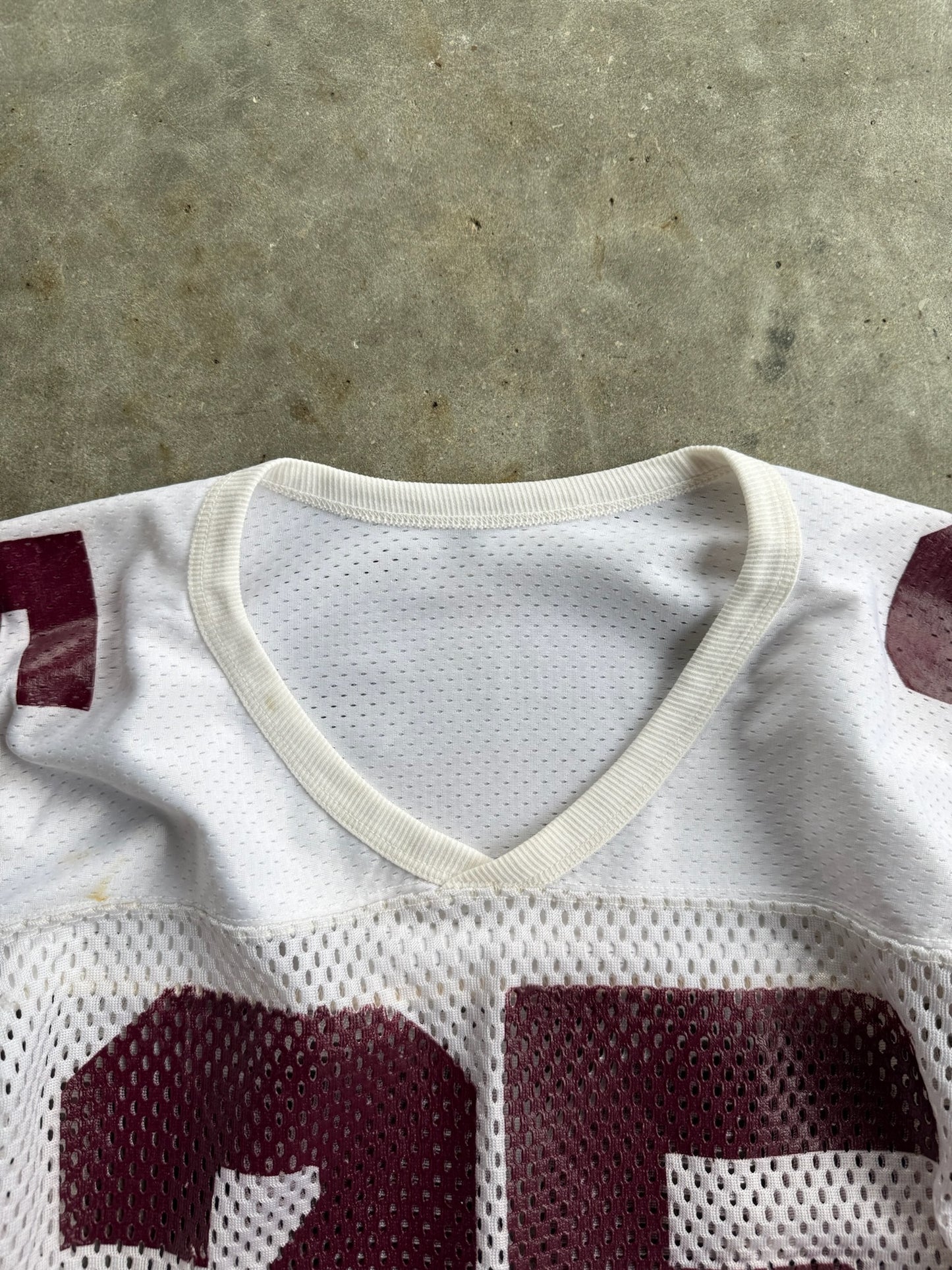 Vintage White/Maroon Champion Jersey - L