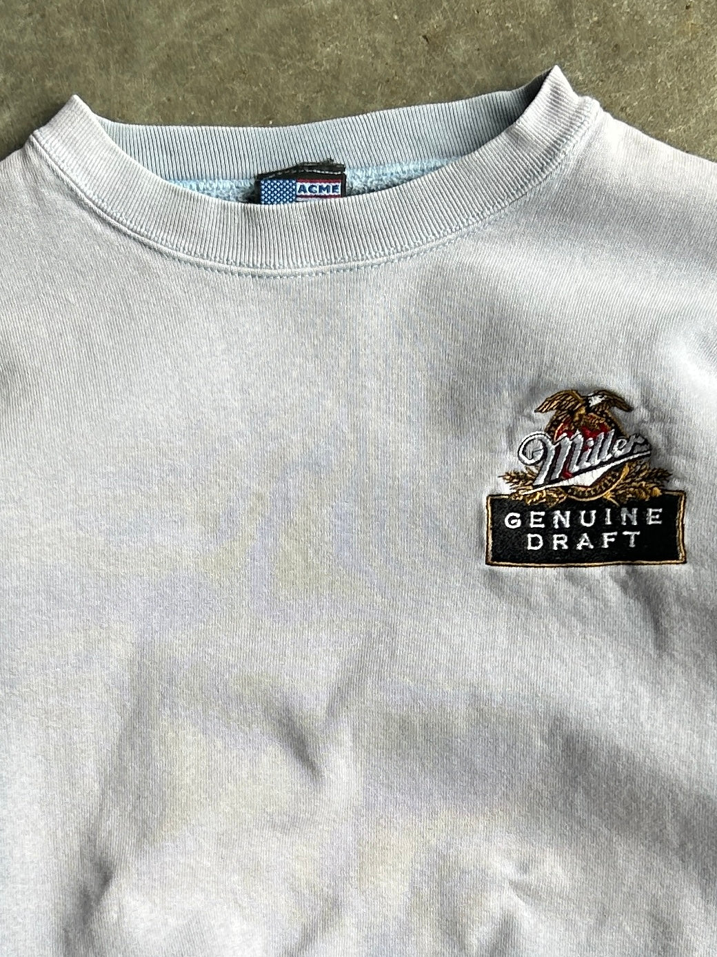 Vintage Mauve Miller Draft Faded Crew - XL