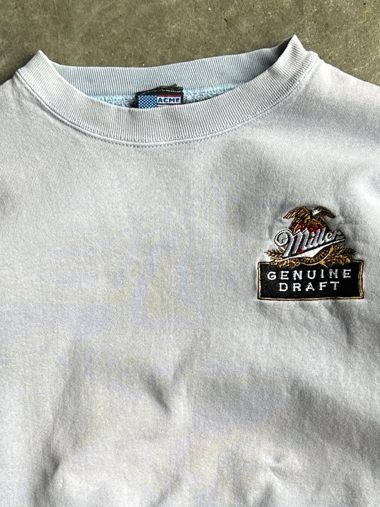 Vintage Mauve Miller Draft Faded Crew - XL