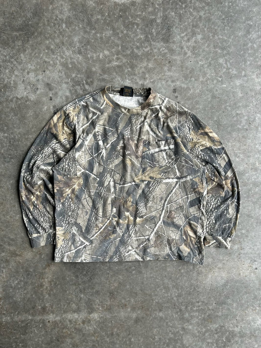 Vintage Fieldline Realtree Long Sleeve Camo Tee - XL