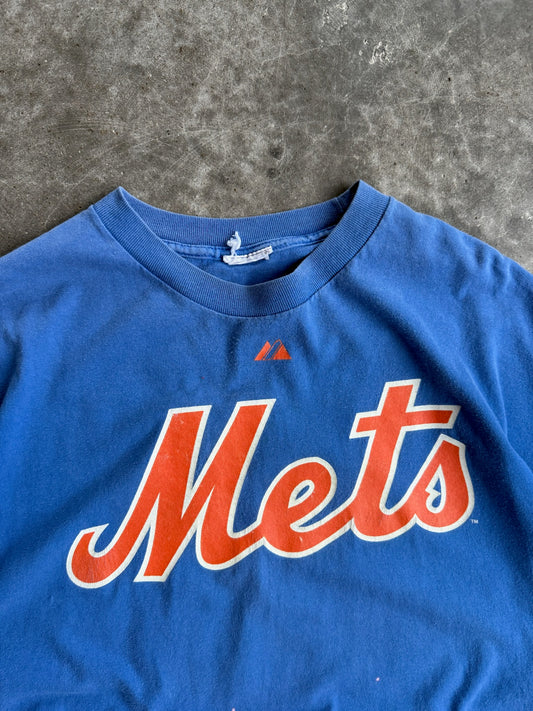 Vintage Faded Mets Distressed Tee - XL