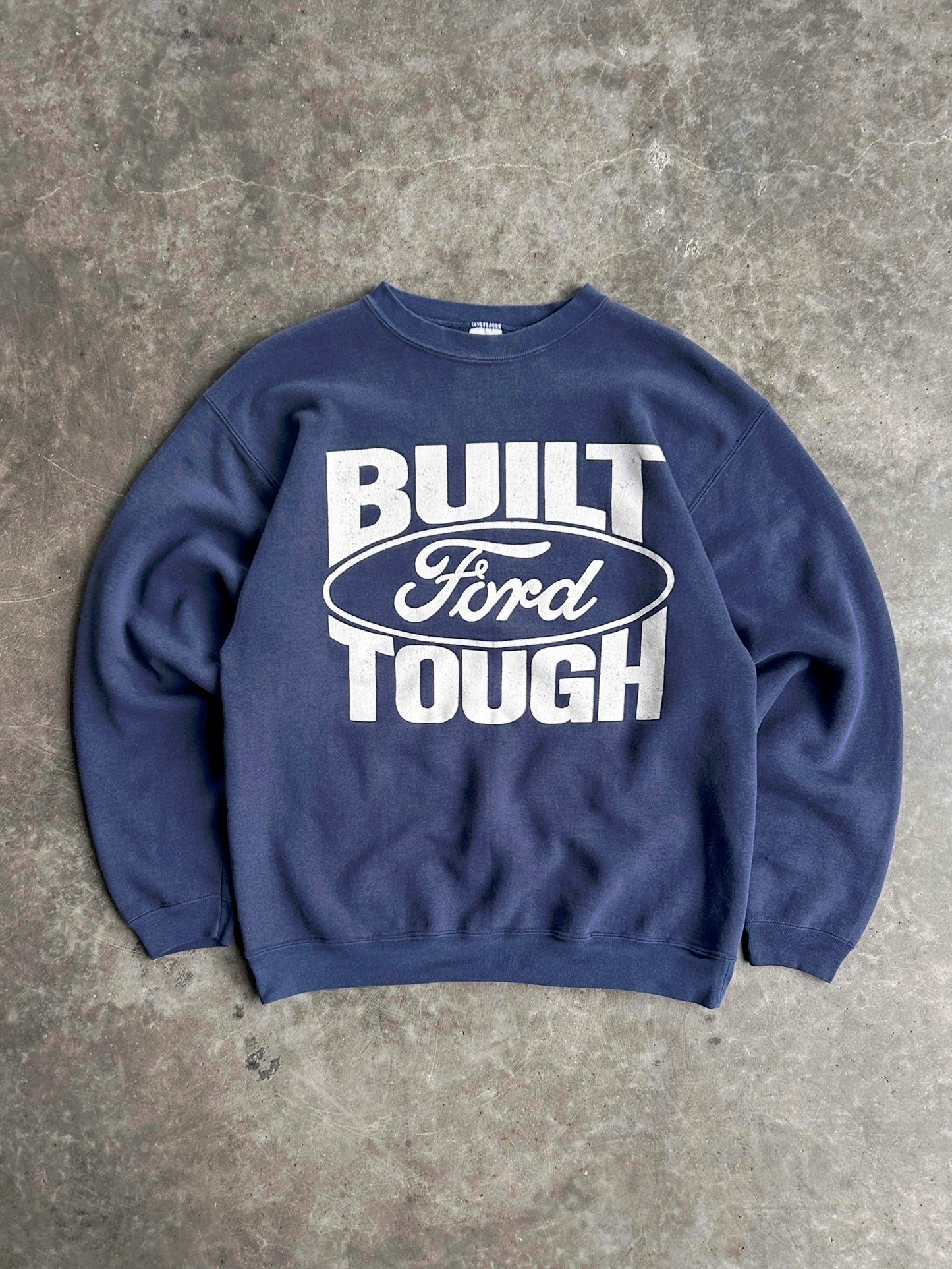 Vintage Navy Ford Tough Crew - XL