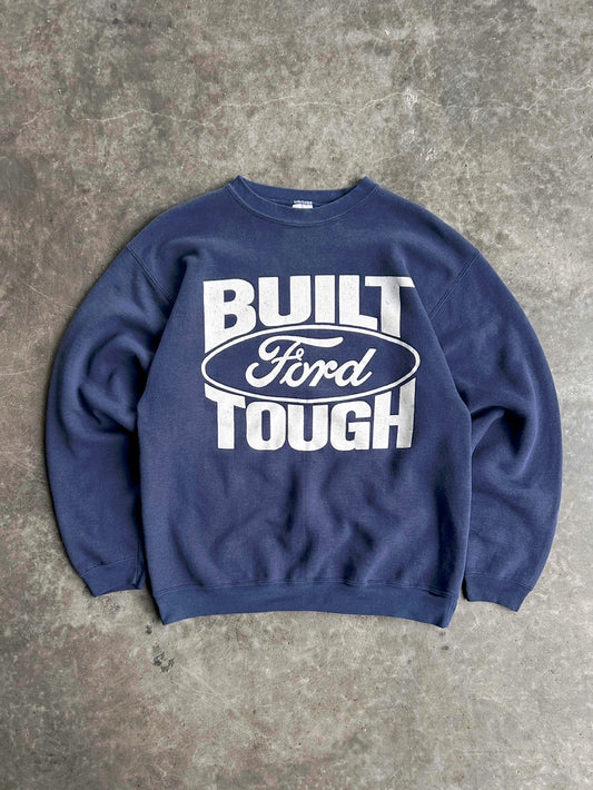 Vintage Navy Ford Tough Crew - XL