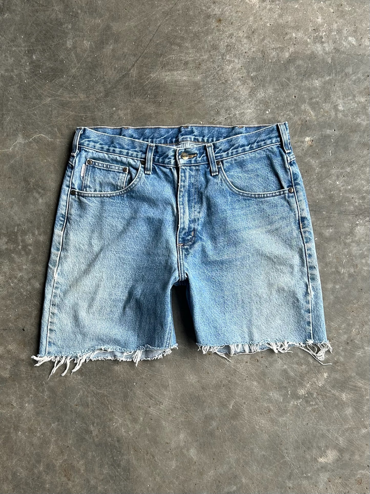 Vintage Denim Carhartt Distressed Shorts - 33