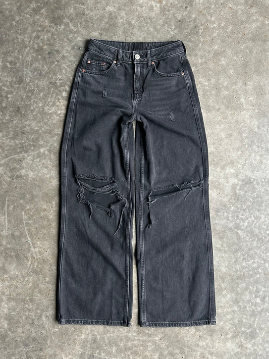 Black Distressed BDG Denim Pants - 28