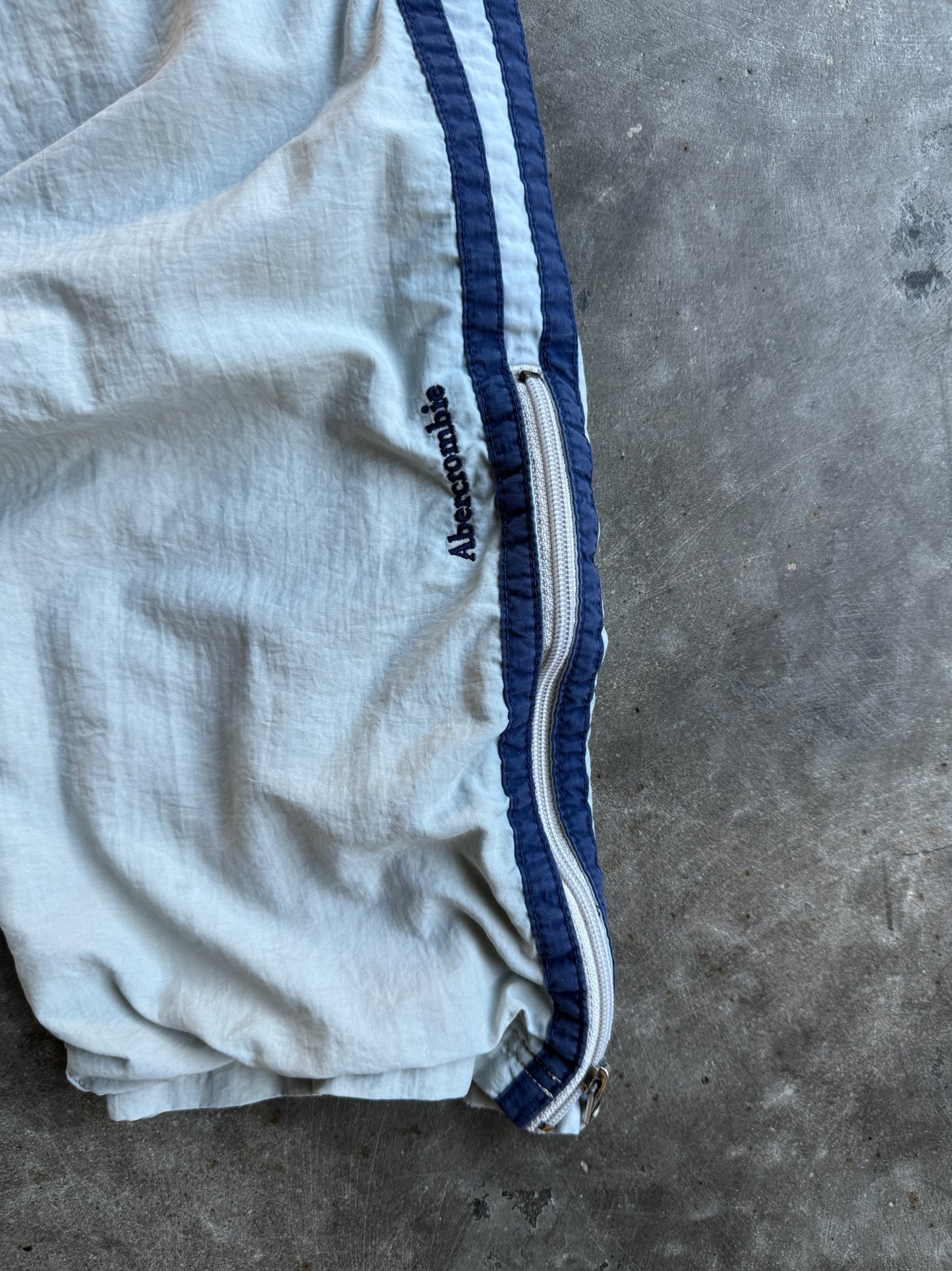 Vintage White Abercrombie Track Pants - XS