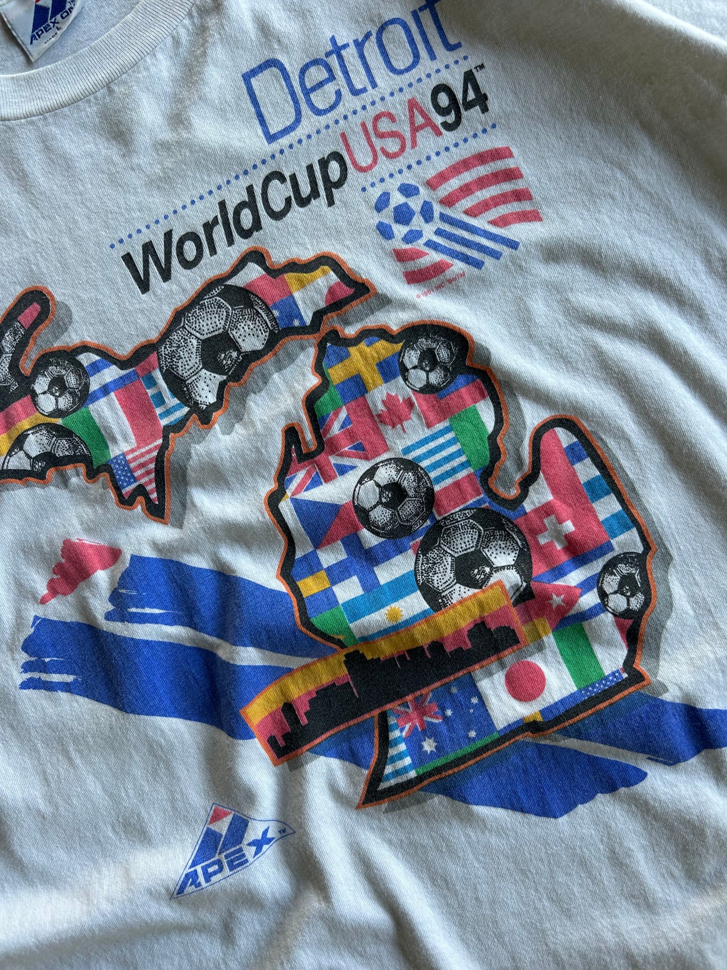 Vintage Detroit WorldCup USA 1994 Shirt - L