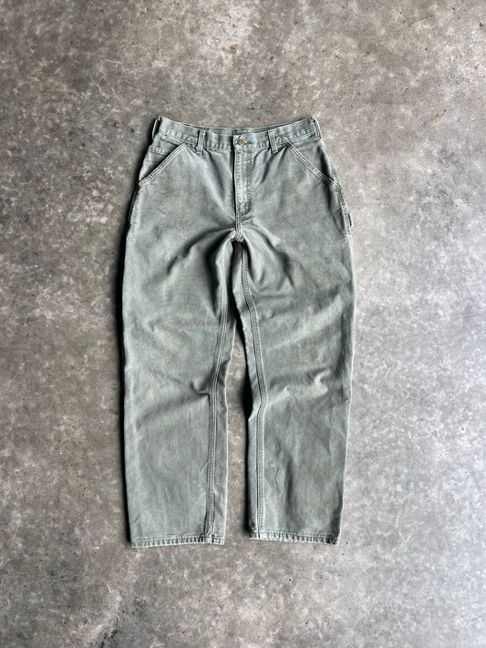 Vintage Green Carhartt Carpenter Pants - 31