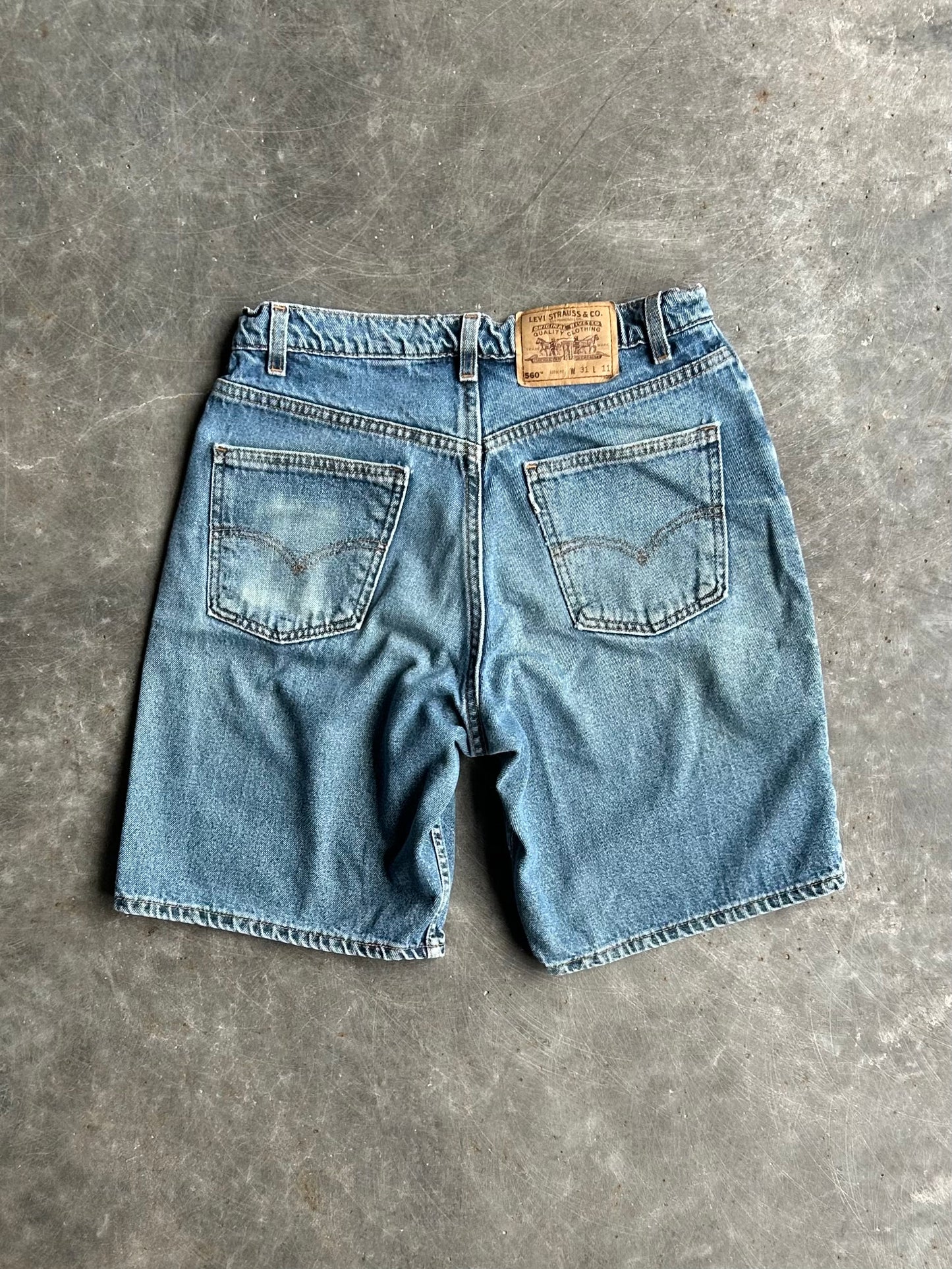 Vintage Levi’s 560 Light Tab Denim Shorts - 28