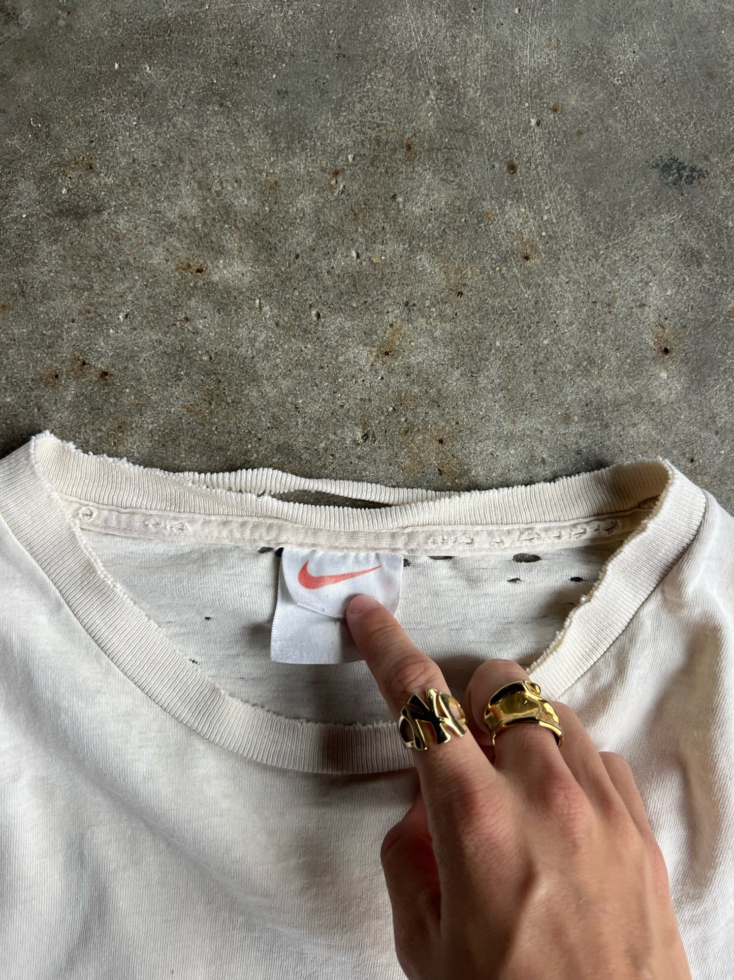 Vintage White Nike Shirt - XL