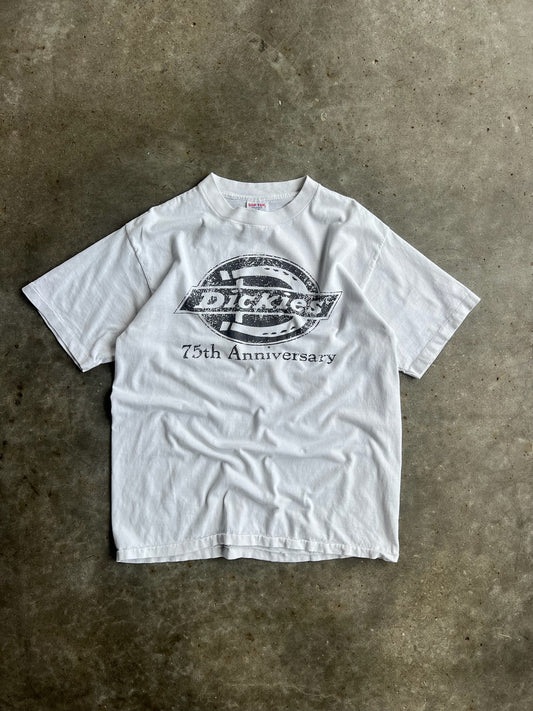 Vintage White Dickies 75th Anniversary Shirt - L