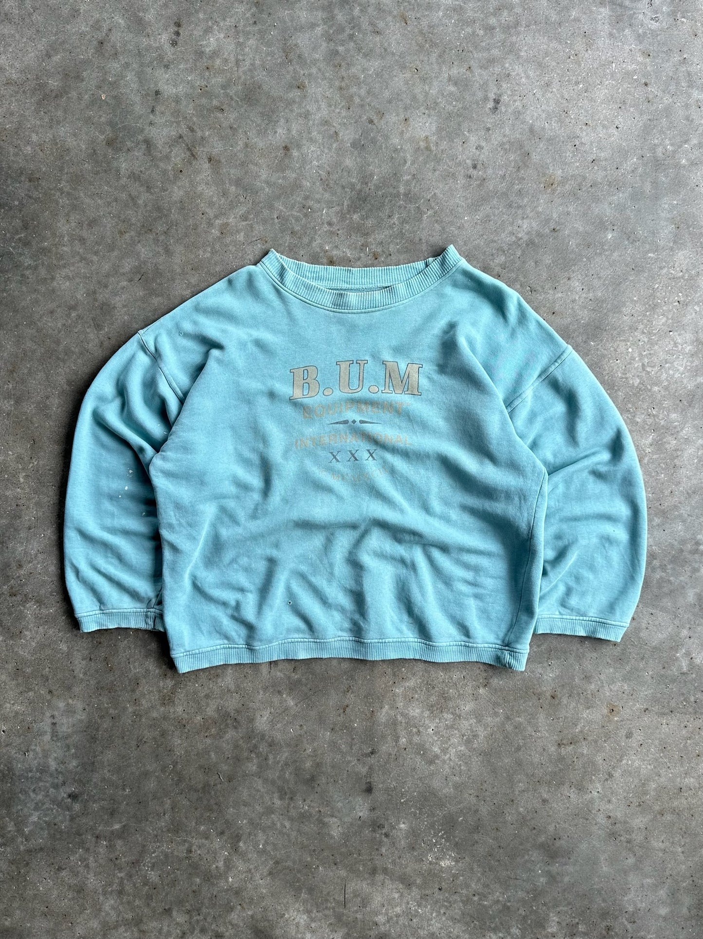 Vintage B.U.M Equipment Boxy Crew - M