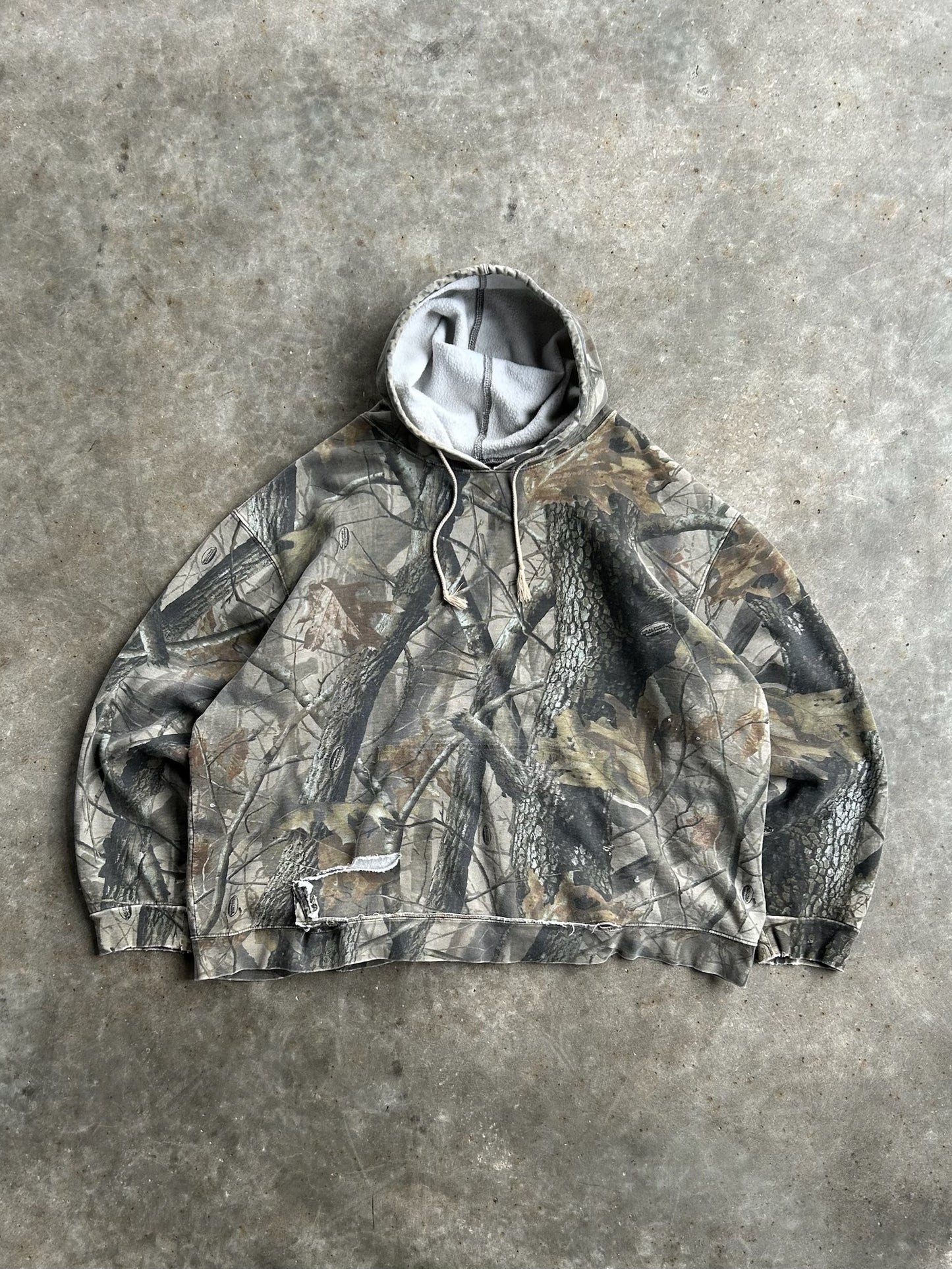 Vintage Camo Realtree Distressed Hoodie - XL