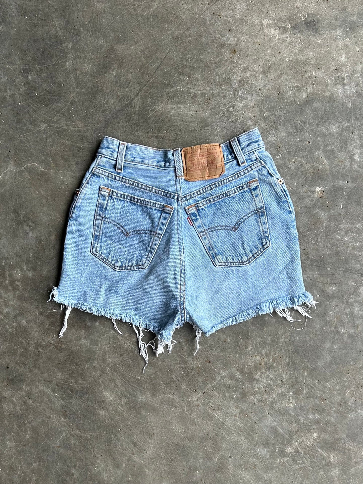 Vintage Levi’s Red Tab Distressed Denim Shorts - 23