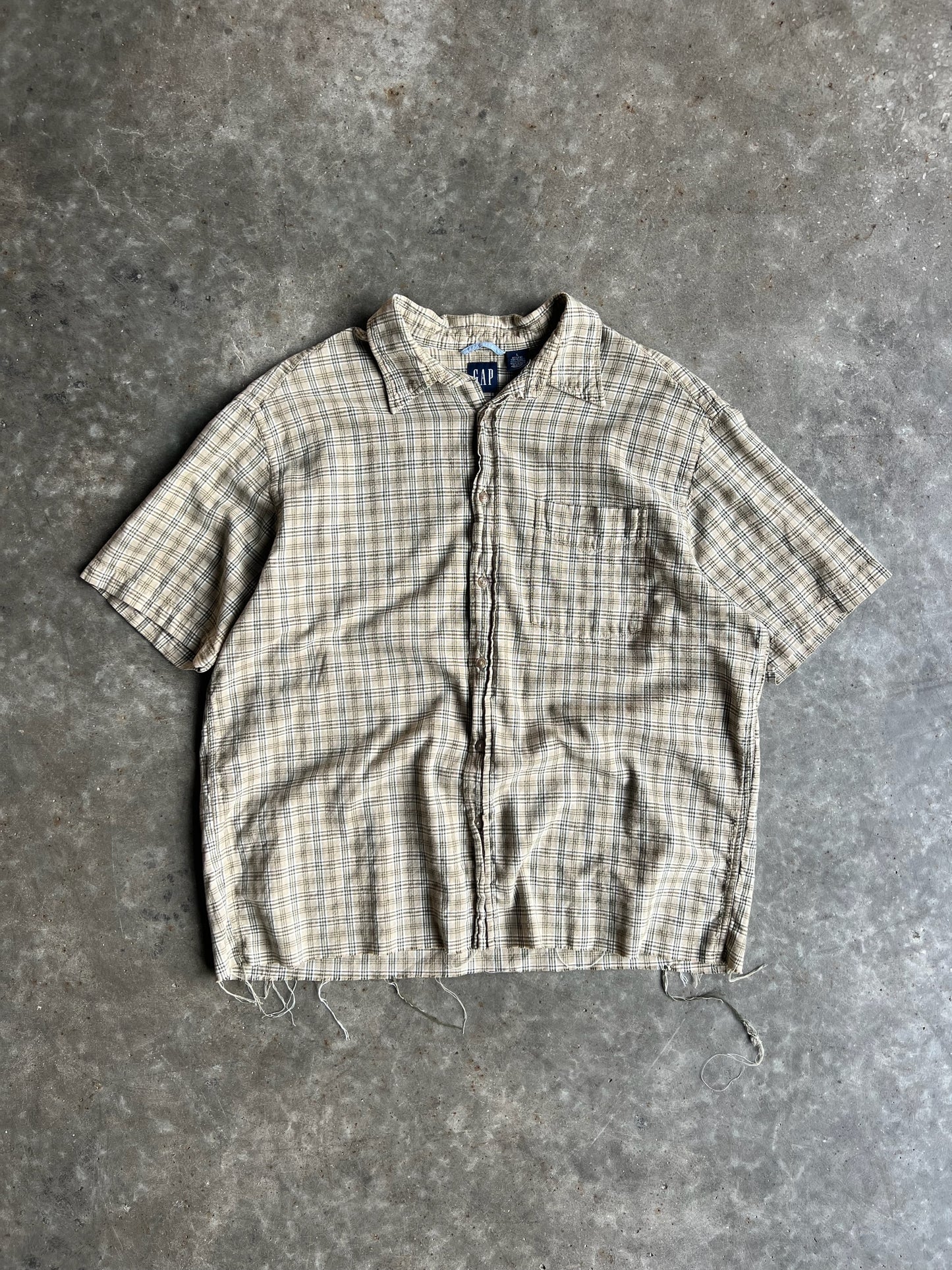 Vintage Plaid Gap Button Up Shirt - L