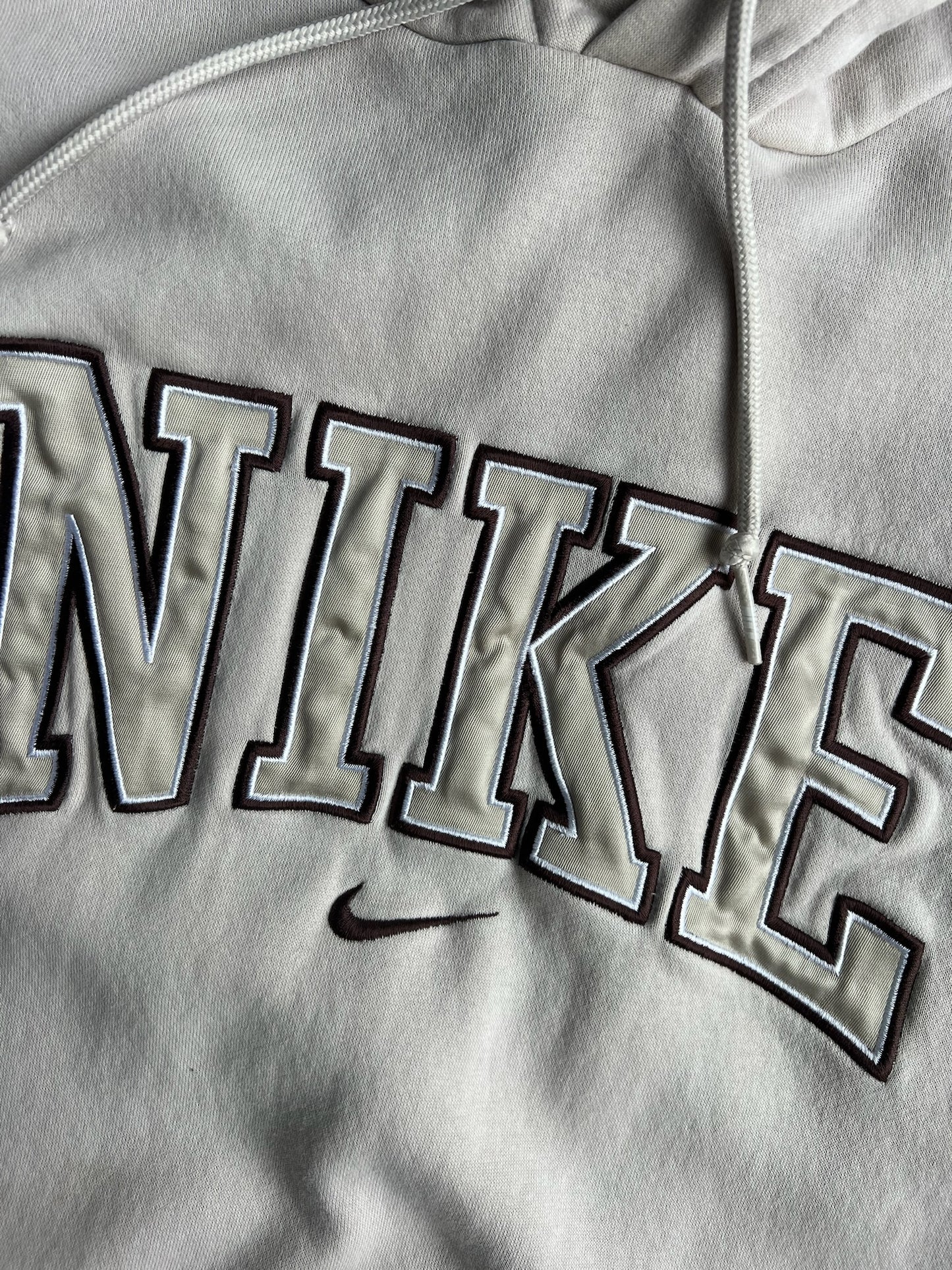 Vintage Cream Nike Hoodie - XXL