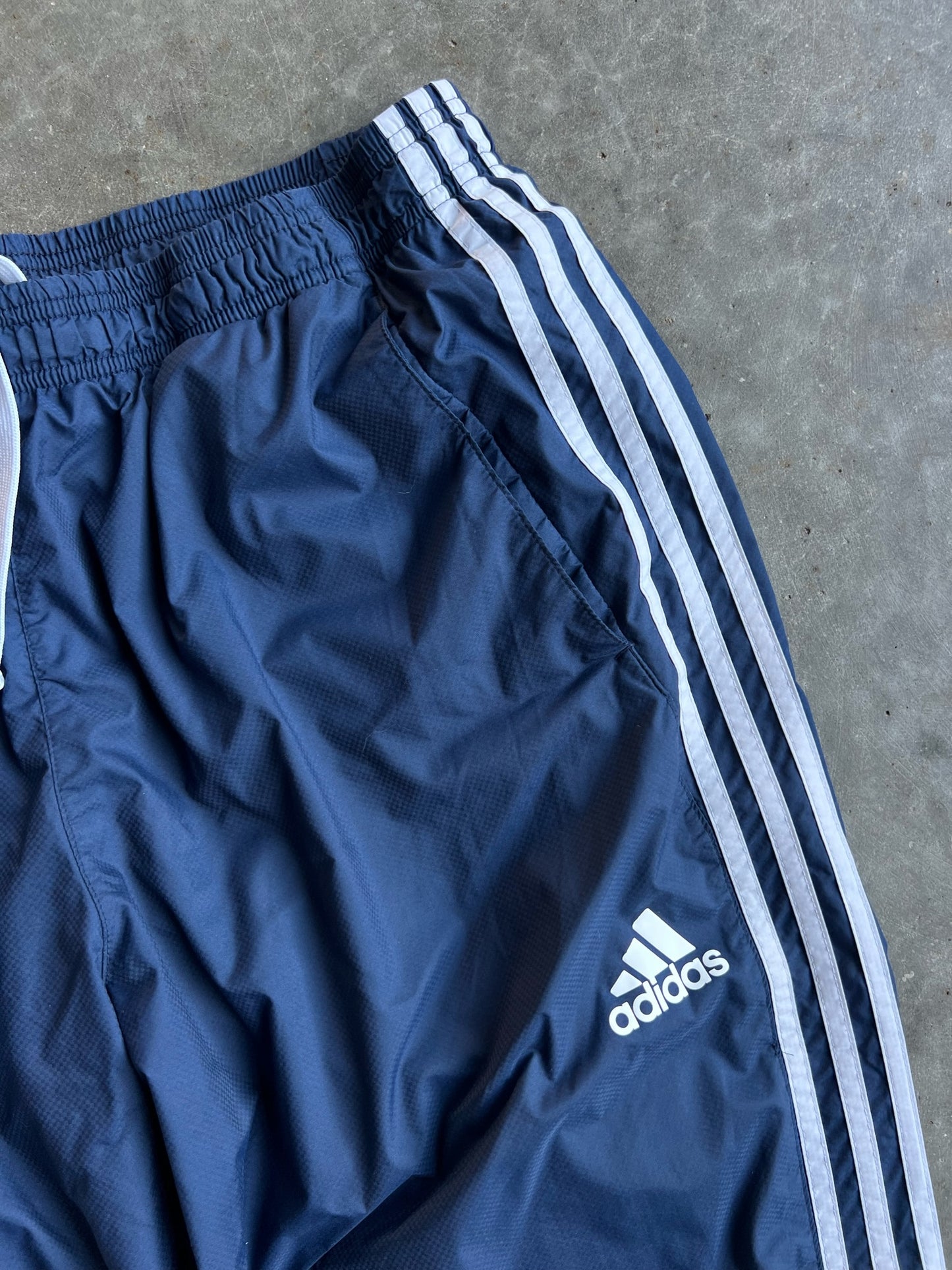 Navy Adidas Track Pants - XL