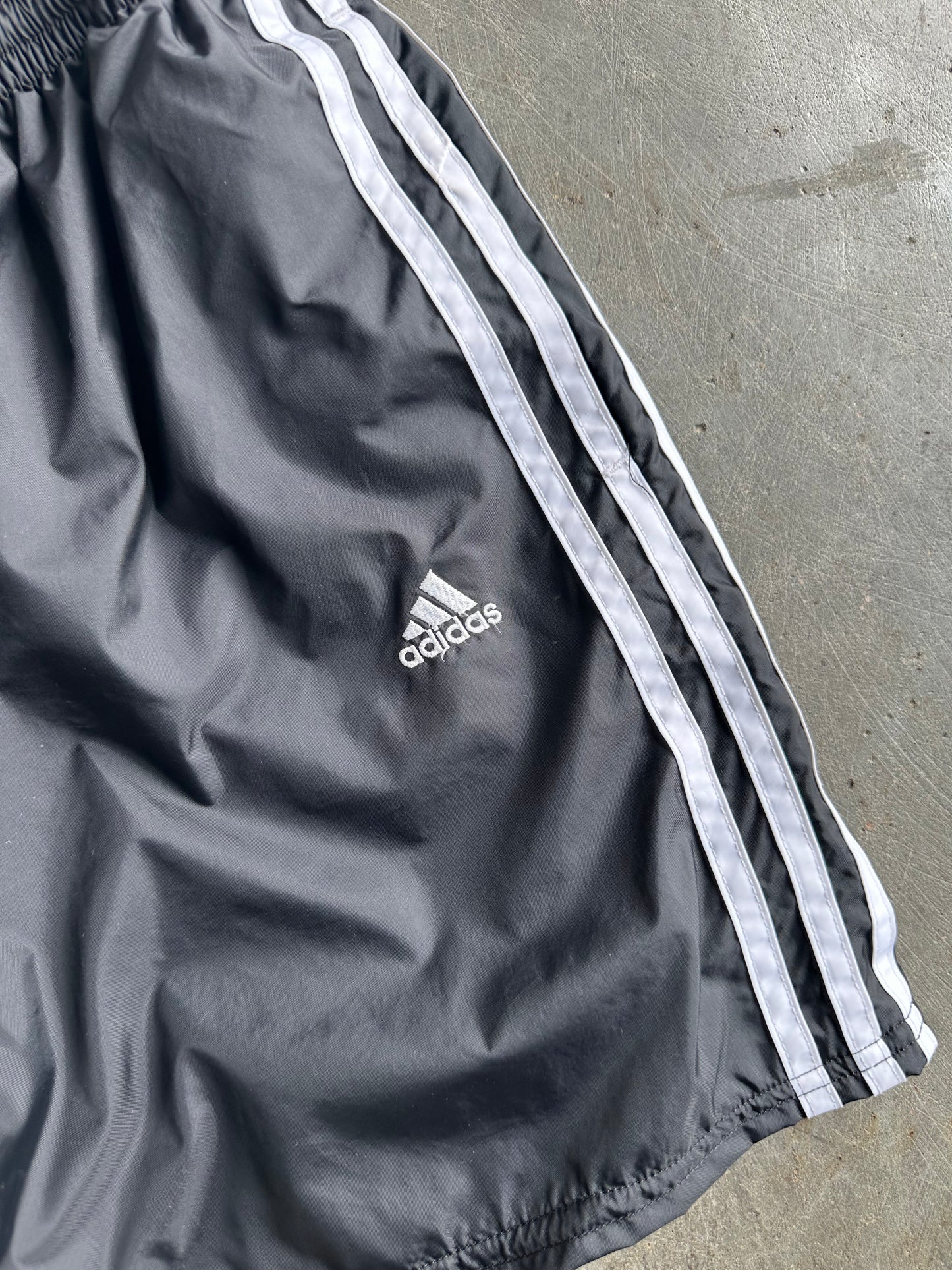 Reworked Black Adidas Shorts - XS