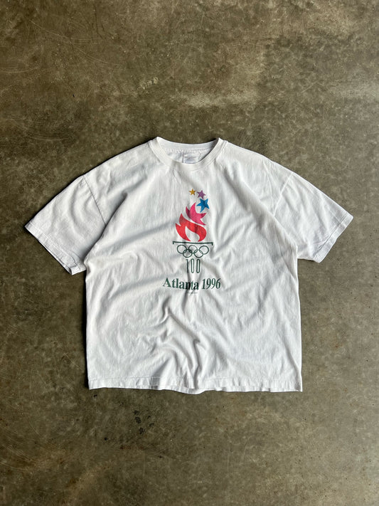 Vintage White 1996 Atlanta Olympic Games Shirt - XL