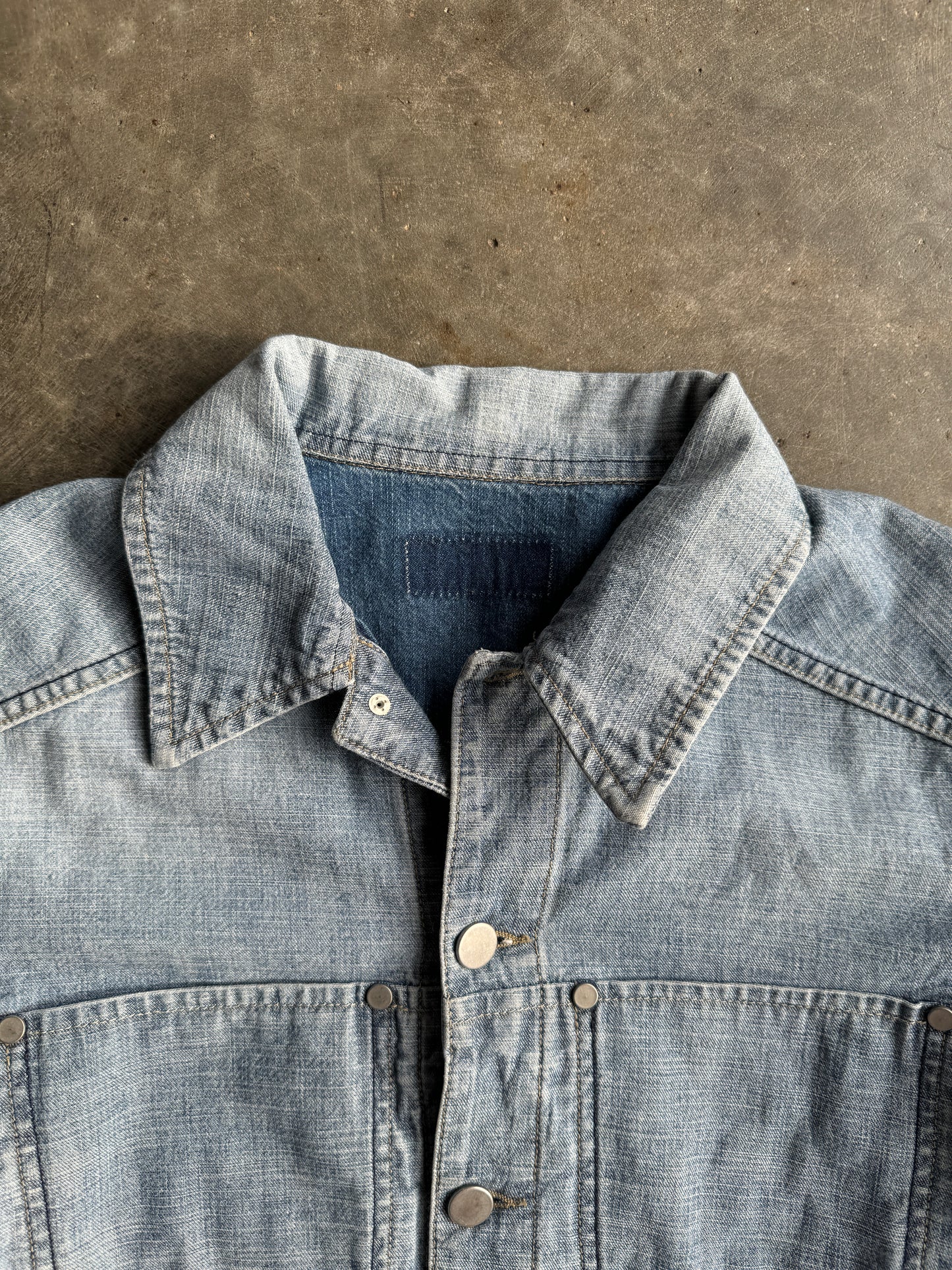 Vintage Unbranded Denim Crop Jacket - L