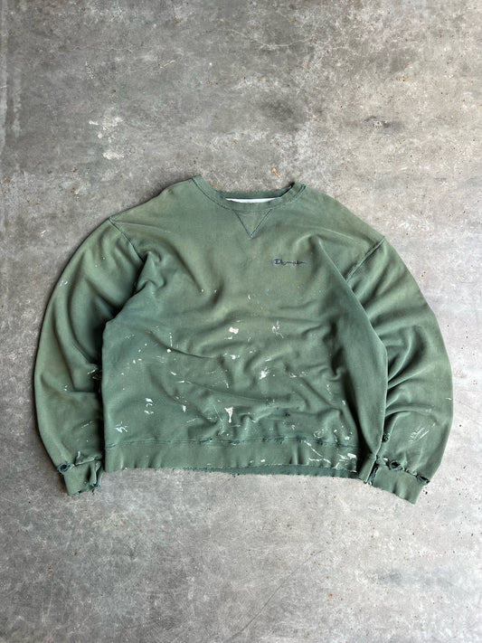 Vintage Green Champion Crew - XXL