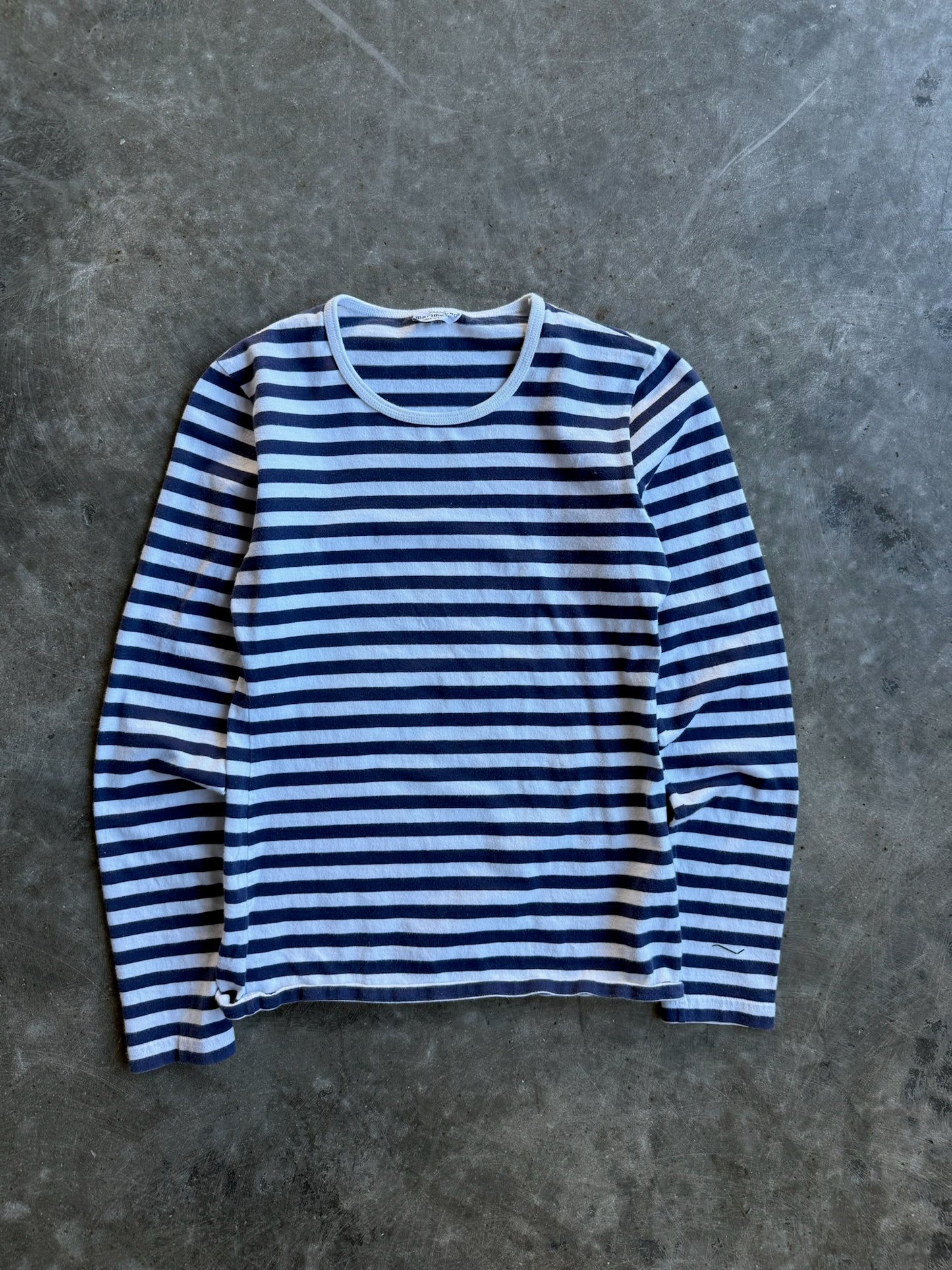 Vintage Marimekko Stripe Long Sleeve Shirt - XS