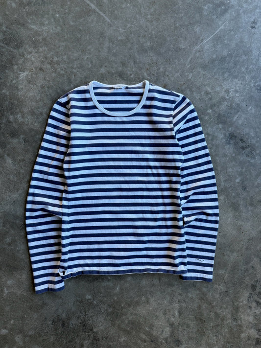 Vintage Marimekko Stripe Long Sleeve Shirt - XS