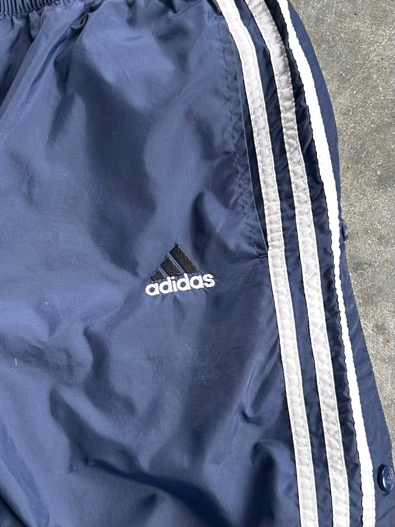 Vintage Navy Adidas Track Pants - XL