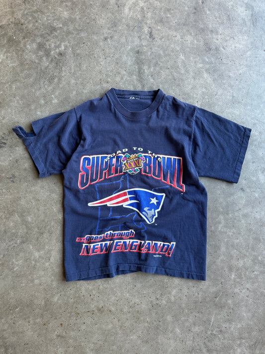 Vintage New England Patriots Baby Tee - XS